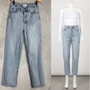 ✨ 2/$35 Pistola High Rise Straight Leg Light Wash Denim Jeans Size 27 Minimalist